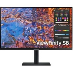 Samsung ViewFinity S8 S27B800PXP 27" 4K HDMI DisplayPort USB-C Docking Monitor - Stunning Clarity & Versatile Connectivity!